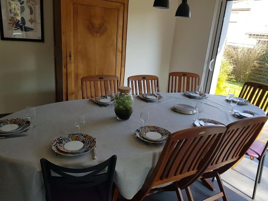 9 Pers 160 M² +Jardin- 10Mn Nantes -30Mn Mer Bouguenais Eksteriør billede
